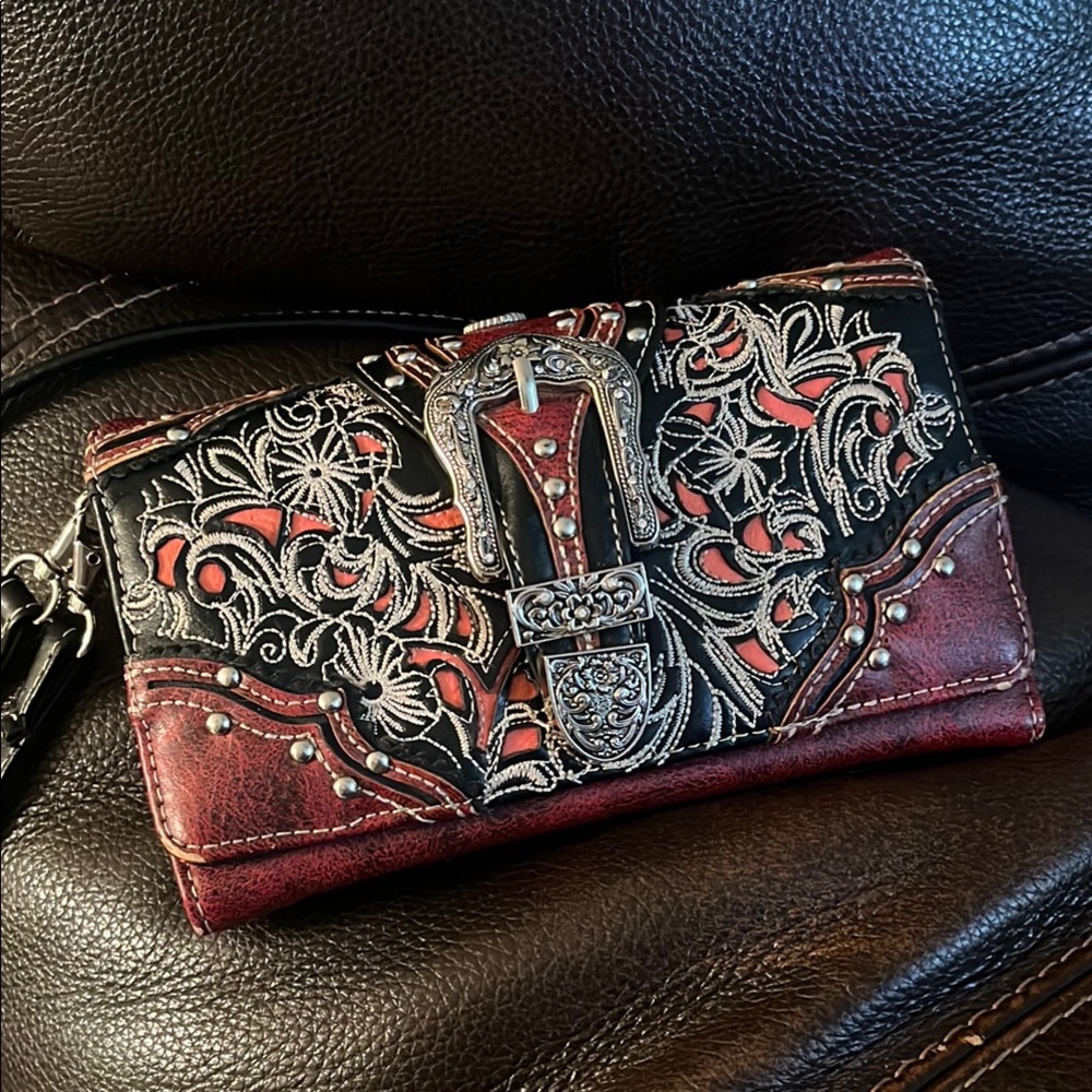 Western Embroidered Wallet